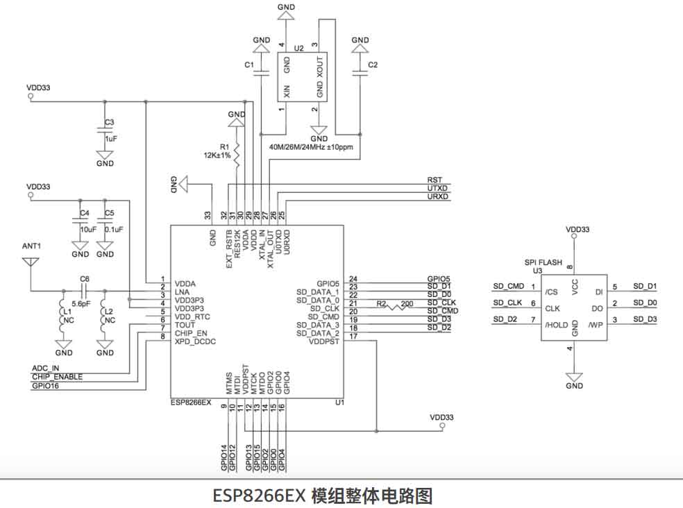 esp8266模組電路圖