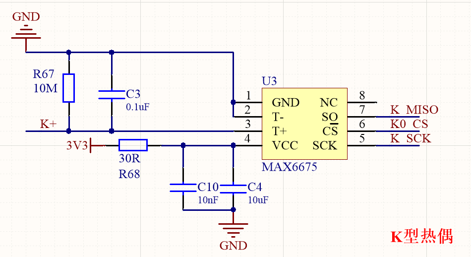 max6675建議PCB設計圖